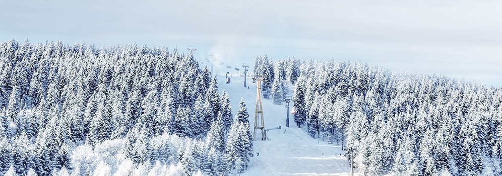 Schneehöhen Fichtelberg - Oberwiesenthal