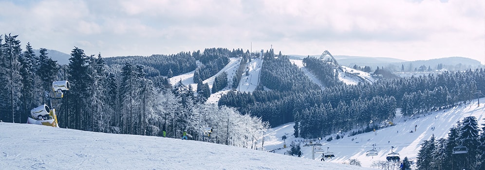 Schneehöhen Eschenberg - Niedersfeld