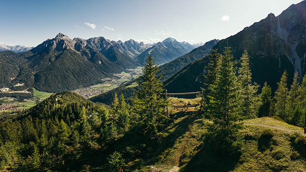 Blick ins Stubaital in Tirol