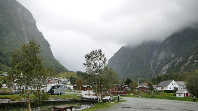 Die kleine Ortschaft Sunndal am Maurangerfjord, einem Seitenarm des Hardangerfjords