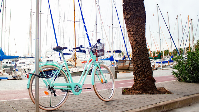 Fahrrad am Hafen